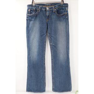 Big Star Women's 33XL 36x35 Casey Denim Jeans Denim Low Rise Fit Medium wash